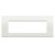Placa ornament 7 module Alb Bticino Living Light
